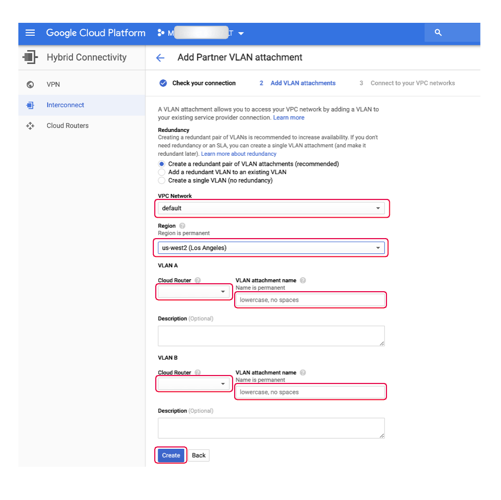 Partner-VLAN-Anhang hinzufügen