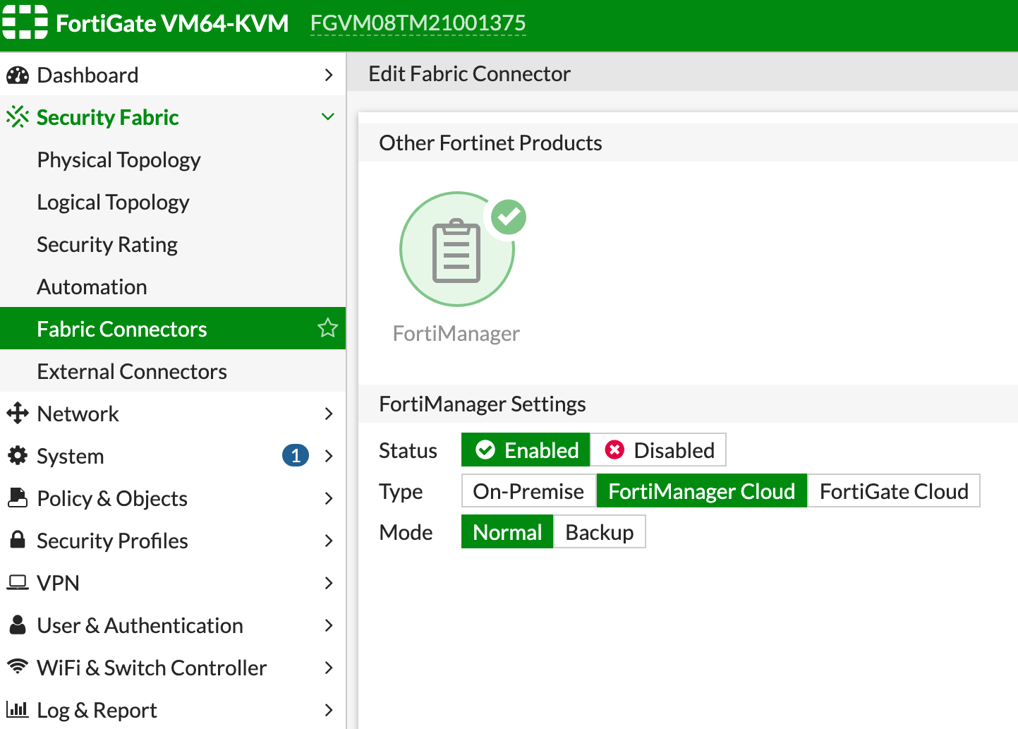 Añadir FortiGate a FortiManager