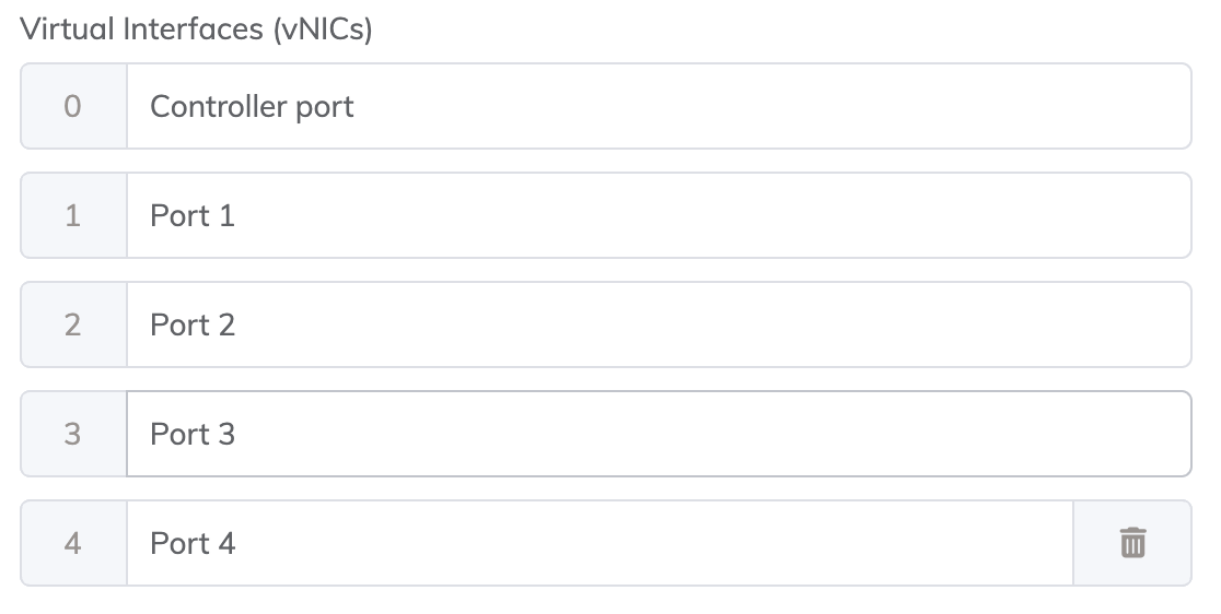 Añadir nombre para el vNIC