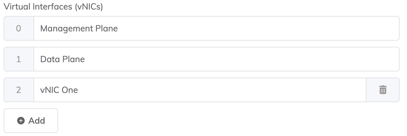 Añadir nombre para vNIC