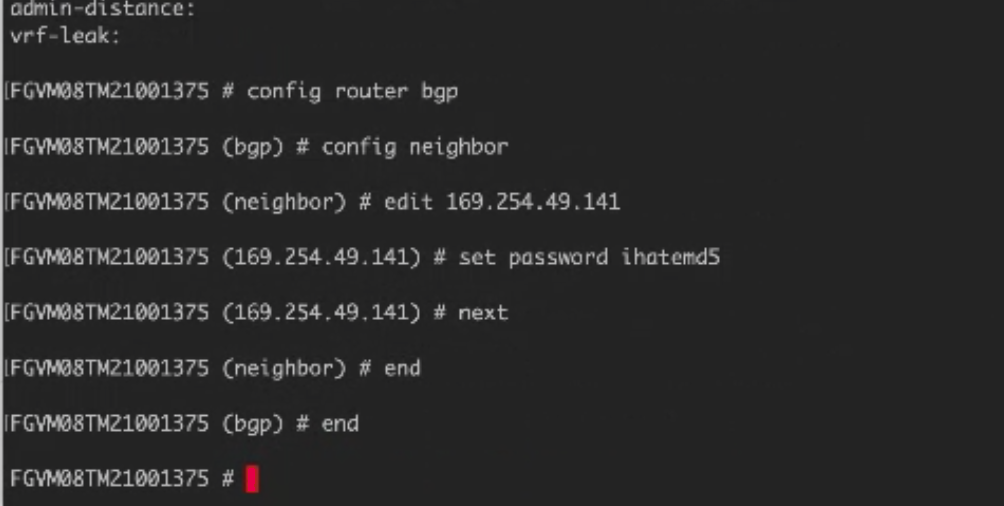 Étapes CLI pour BGP