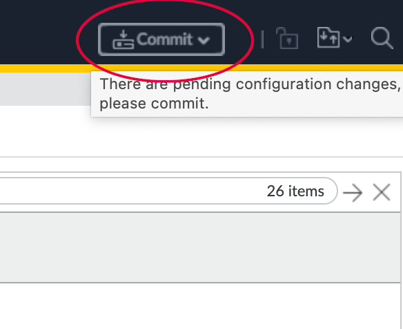 Bouton Commit