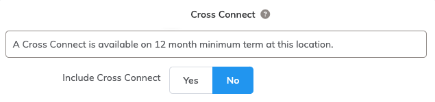 Ajouter un Cross Connect