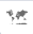 Cette image montre un bouton avec une image monochrome de la carte du monde dessus