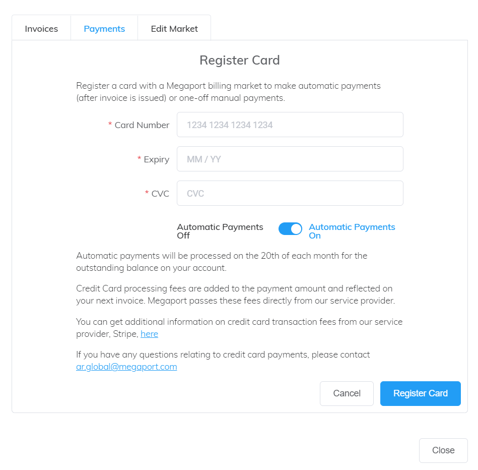 Effectuer un paiement