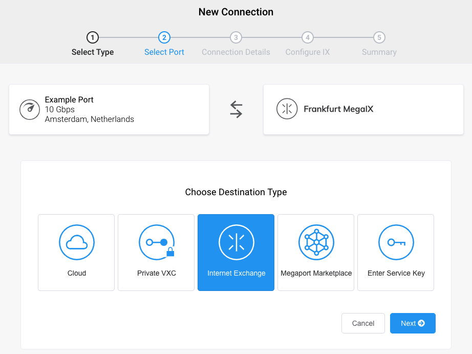 Ajouter une connexion IX