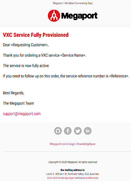 VXC est disponible