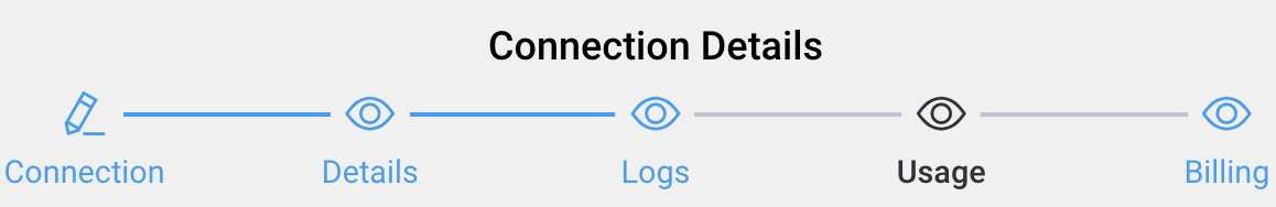 Icône d'usage pour le trafic de connexion