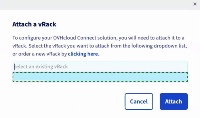 Collegare un vRack