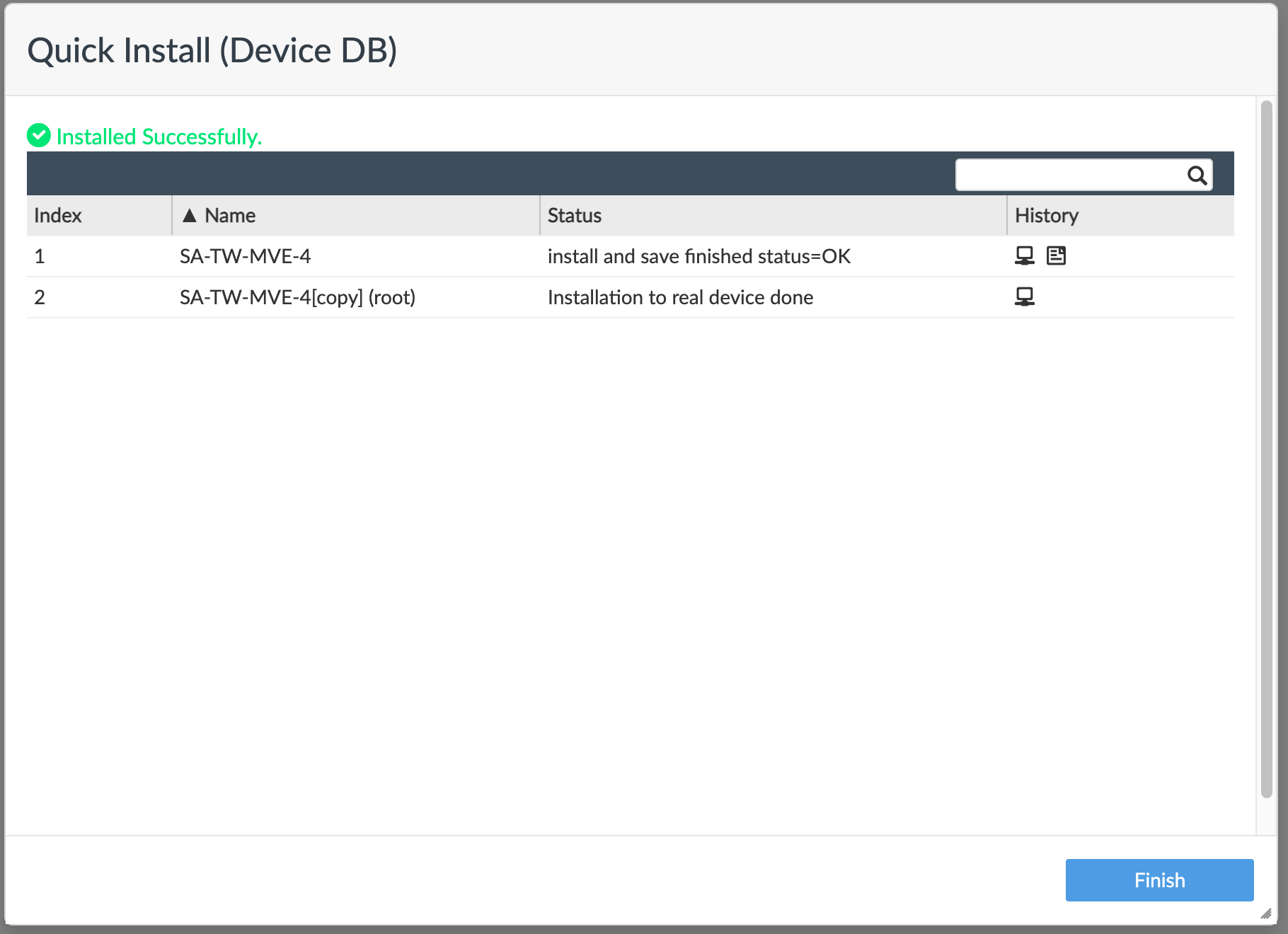 Enviar config para o dispositivo no FortiManager