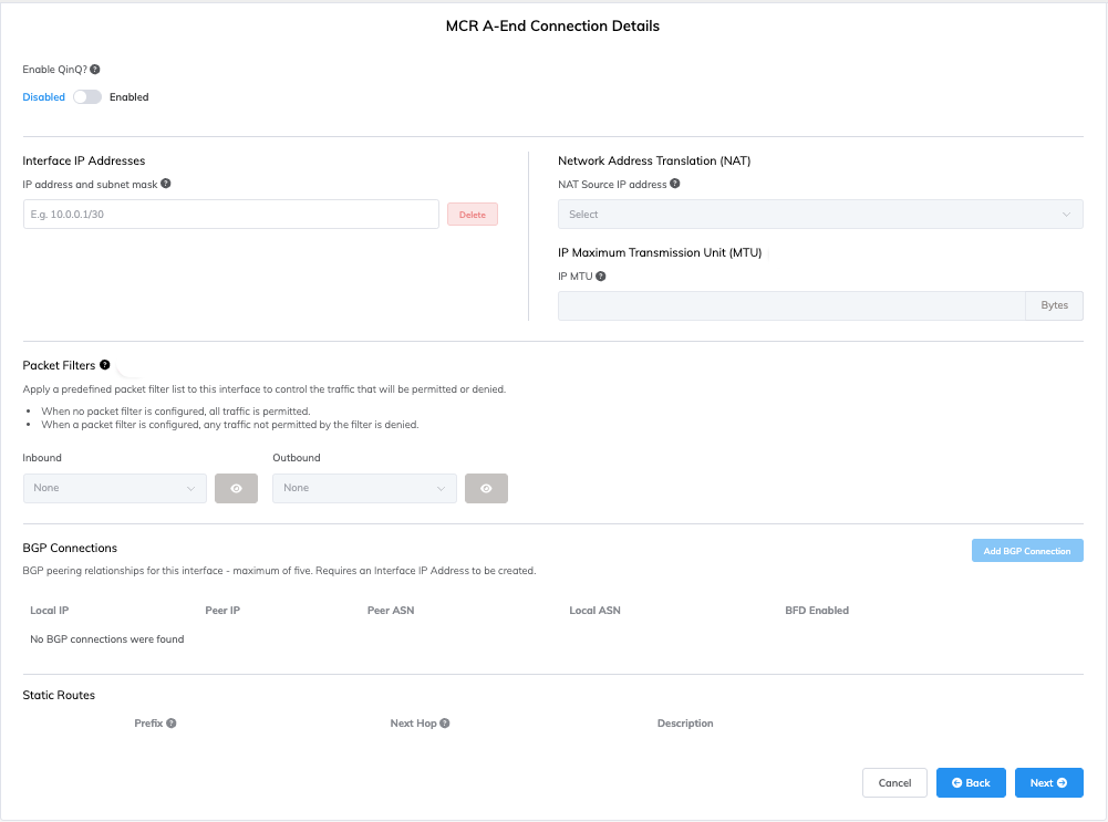 DigitalOcean MCR A 端连接详细信息