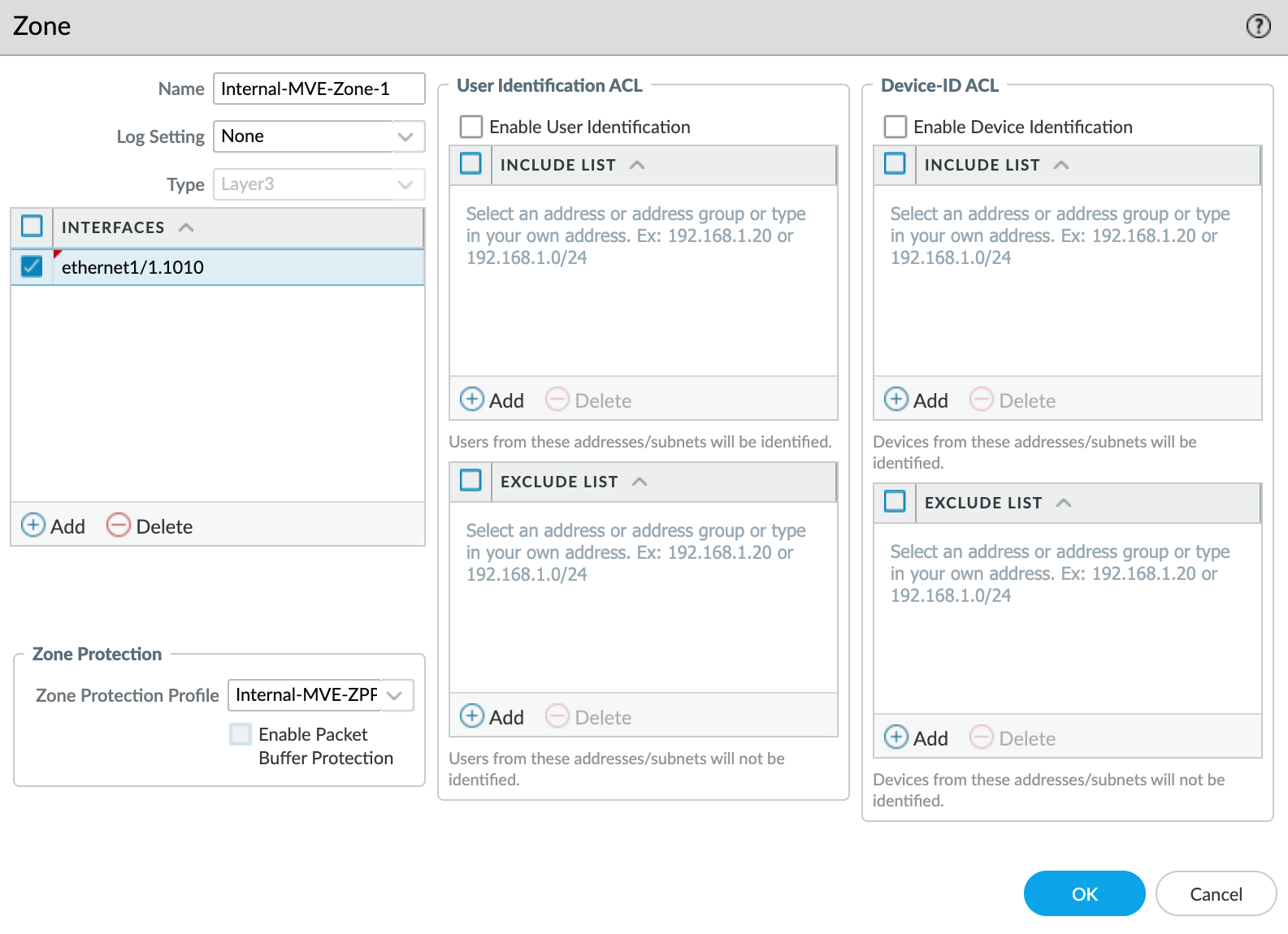 安全区域设置