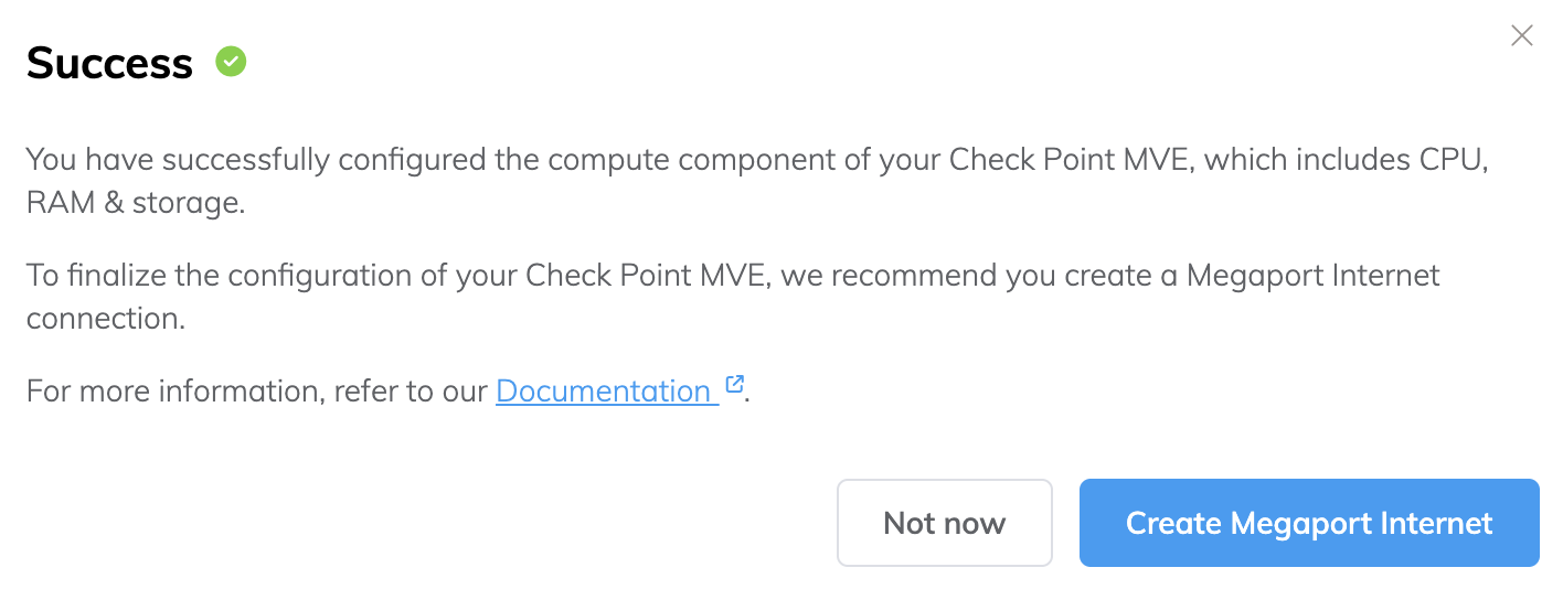 建立 Megaport Internet 連線